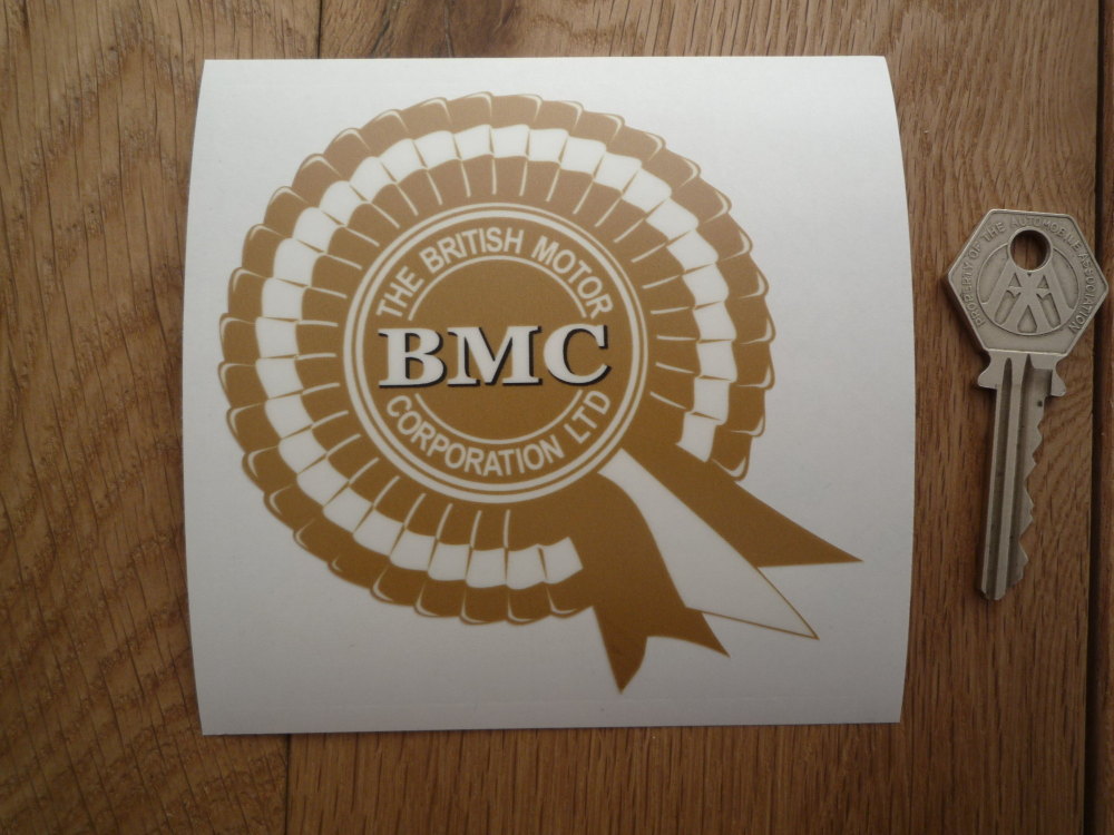 BMC British Motor Corporation Rosette Window Sticker - 4" or 8"