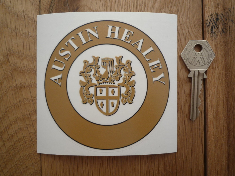 Austin Healey Circular Window Sticker. 4
