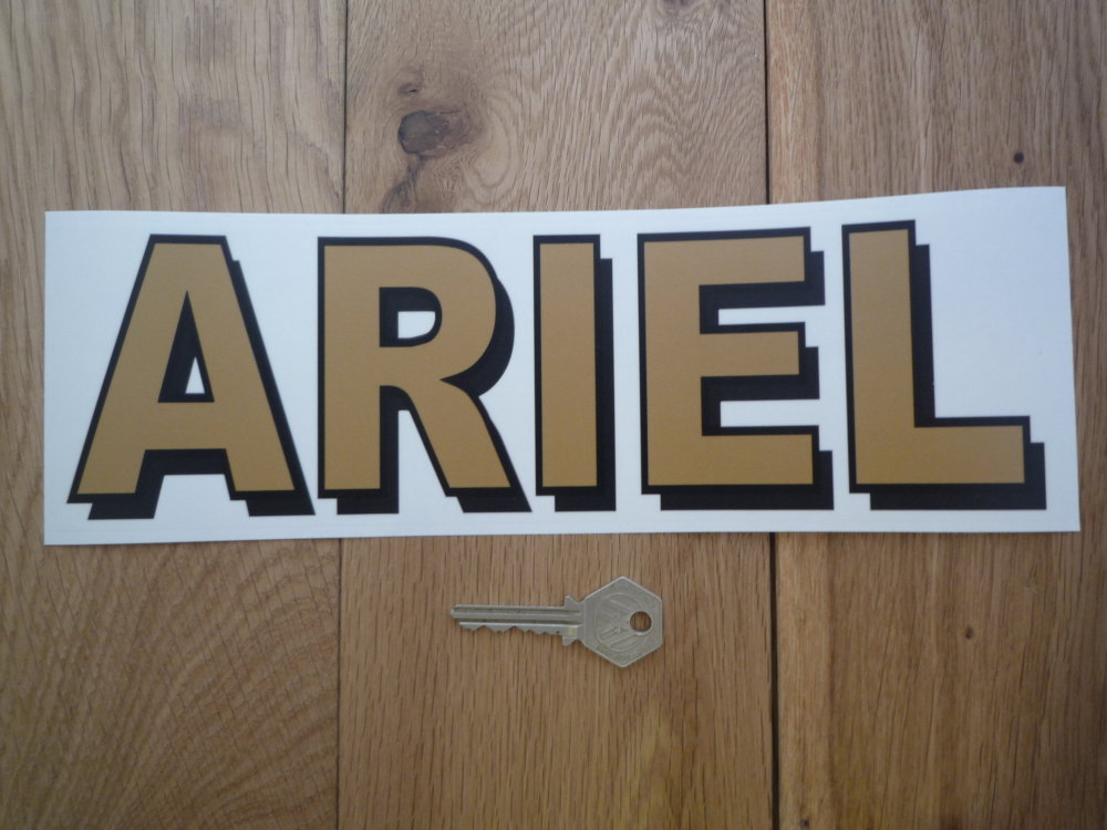 Ariel Text Style Window Sticker. 6" or 11".