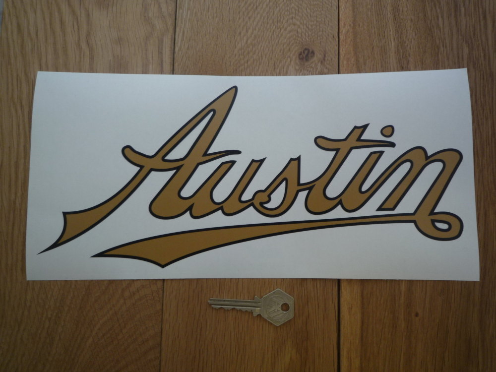 Austin Text Style Window Sticker. 6