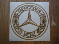 Mercedes Benz Circular Window Sticker. 8".