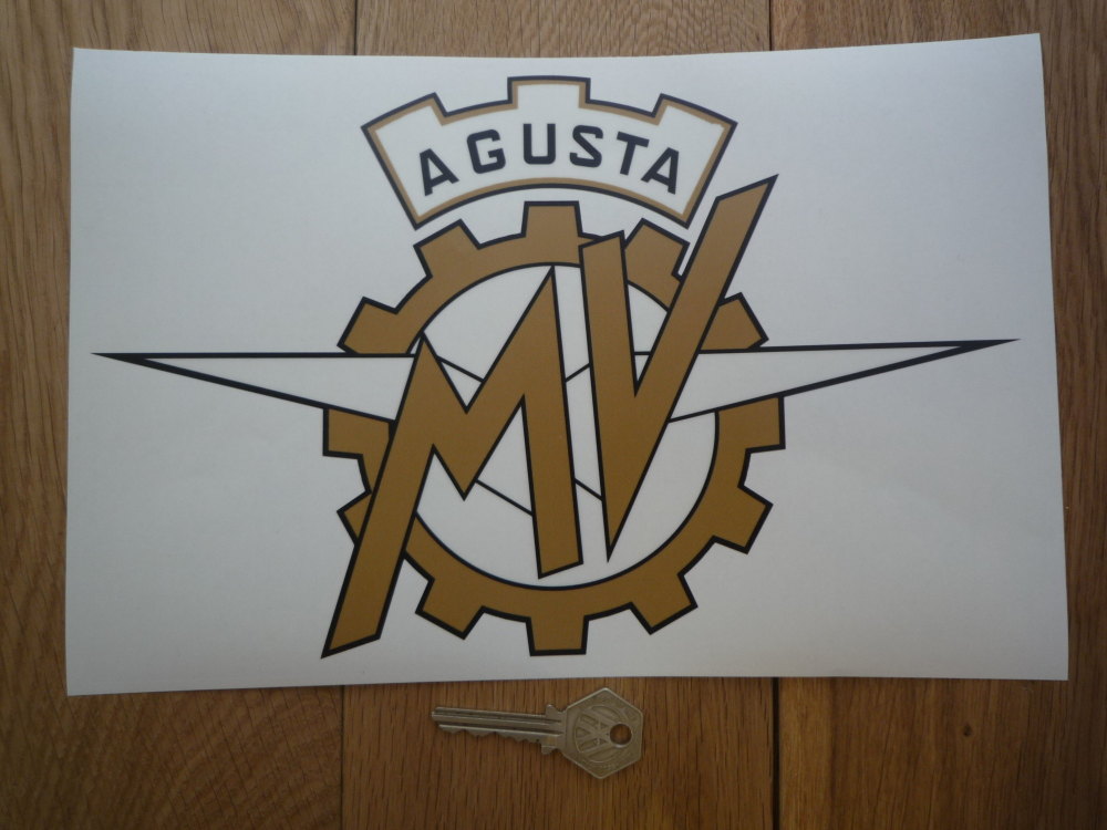 MV Agusta Logo Style Window Sticker. 10.5".