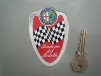 Alfa Romeo Milano Scuderia del Portello Shield Sticker. 3.5