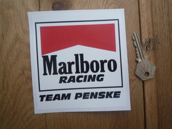 Marlboro Racing Team Penske Sticker. 4.5".