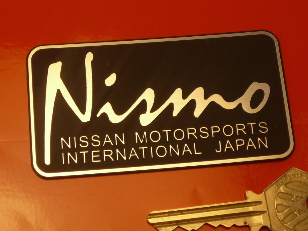 Nismo Nissan Motorsports International Self Adhesive Car Badge. 3.5