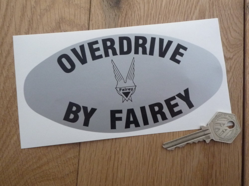 Overdrive By Fairey Land Rover Sticker. 6.25".