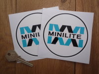 Minilite Logo Circular Stickers. 4