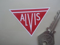 Alvis Red & White Logo Sticker. 2.25".