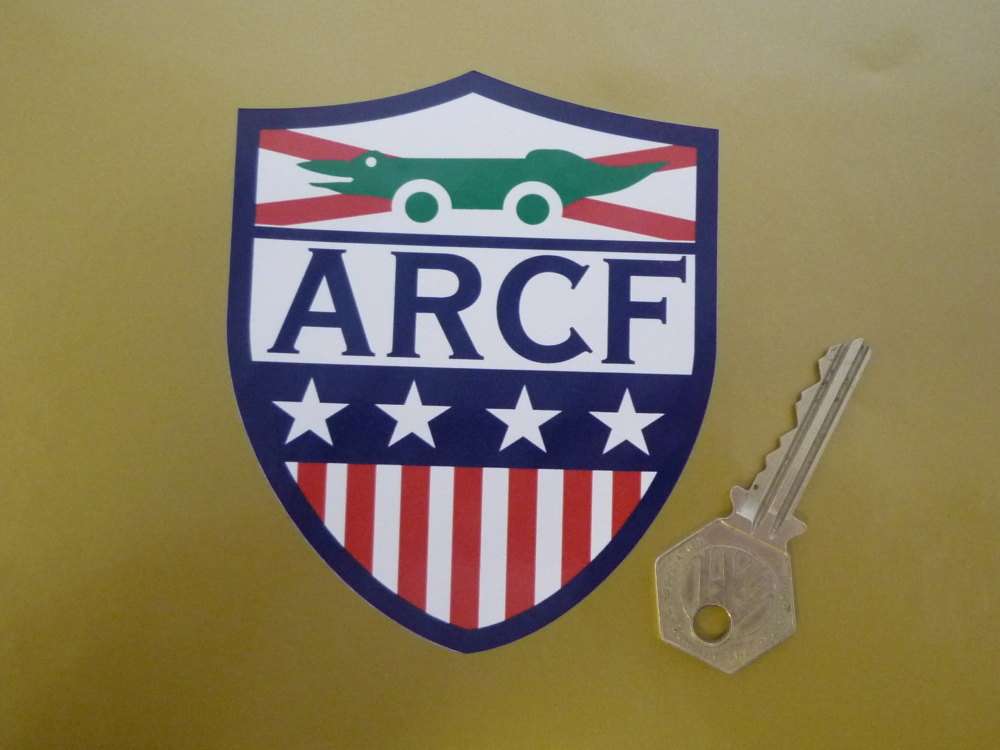 ARCF Automobile Racing Club of Florida Shield Style Sticker. 4