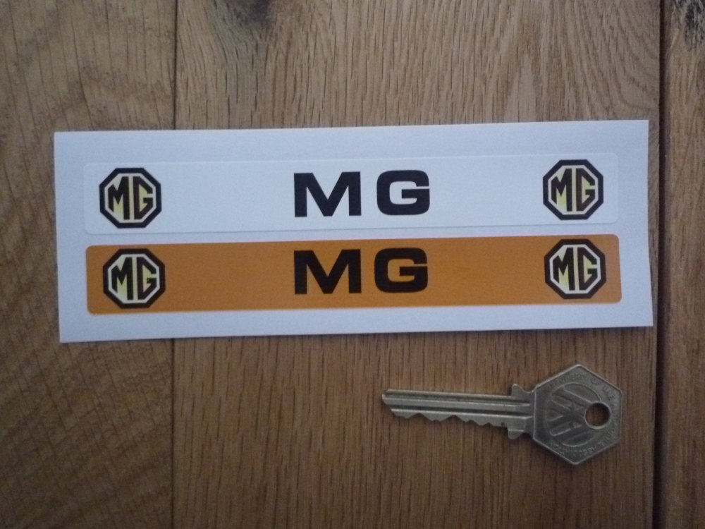 MG Number Plate Dealer Logo Cover Stickers. 5.5
