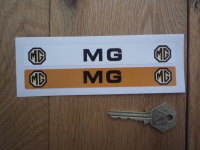 MG Number Plate Dealer Logo Cover Stickers. 5.5" Pair.