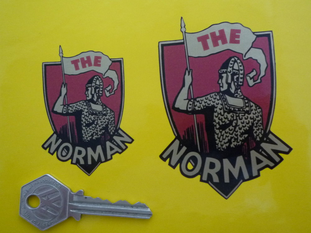 The Norman Shield Style Motorcycle Sticker. 2.5