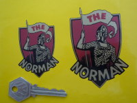 The Norman Shield Style Motorcycle Sticker. 2.5", 3", or 3.5".