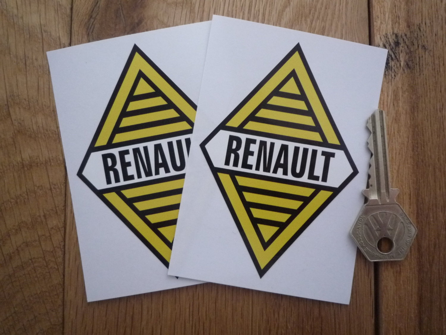 Renault Team Round Rally Sticker. 6.5".