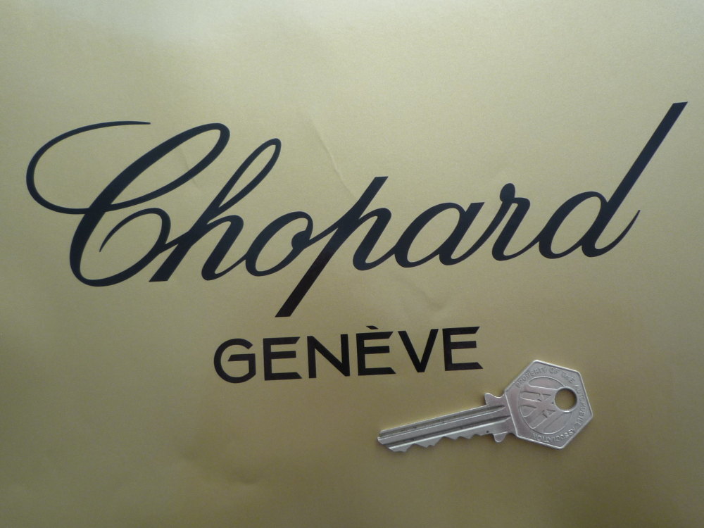 Chopard Geneve Cut Vinyl Sticker. 6.5" or 8".