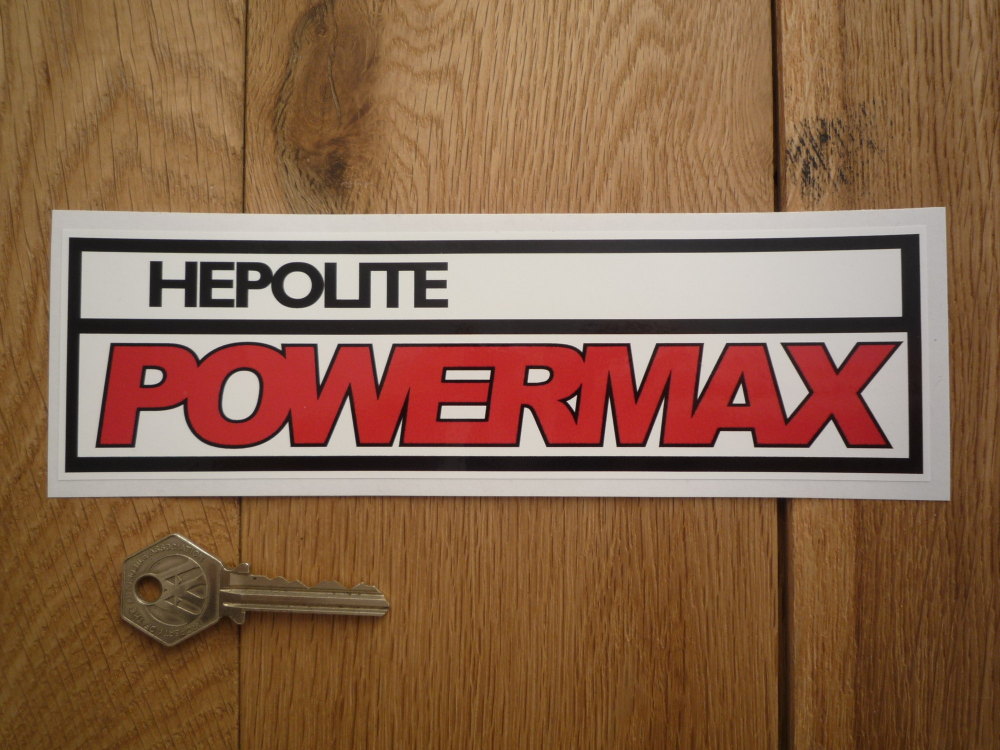 Hepolite Powermax 70's Style Oblong Stickers. 8