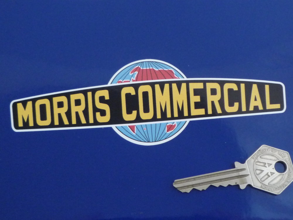 Morris Commercial Shaped Sticker. 6".