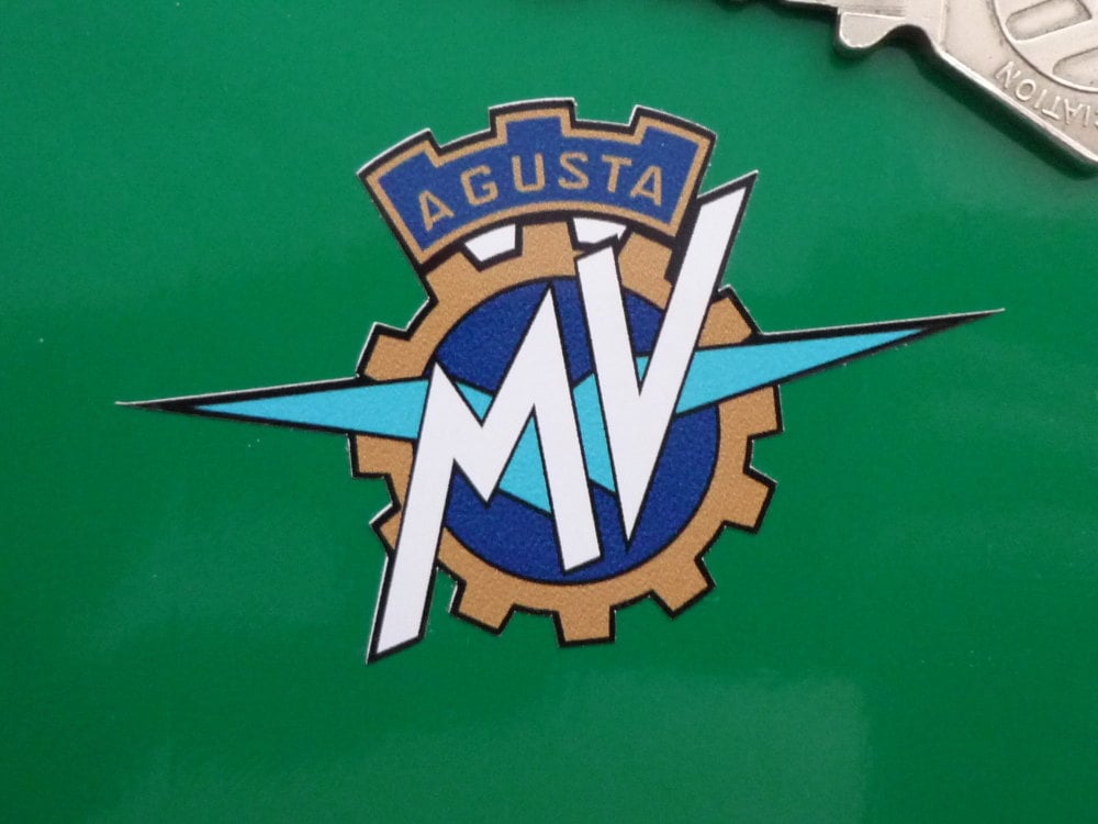MV Agusta Full Colour Cut To Shape Stickers. 2.5