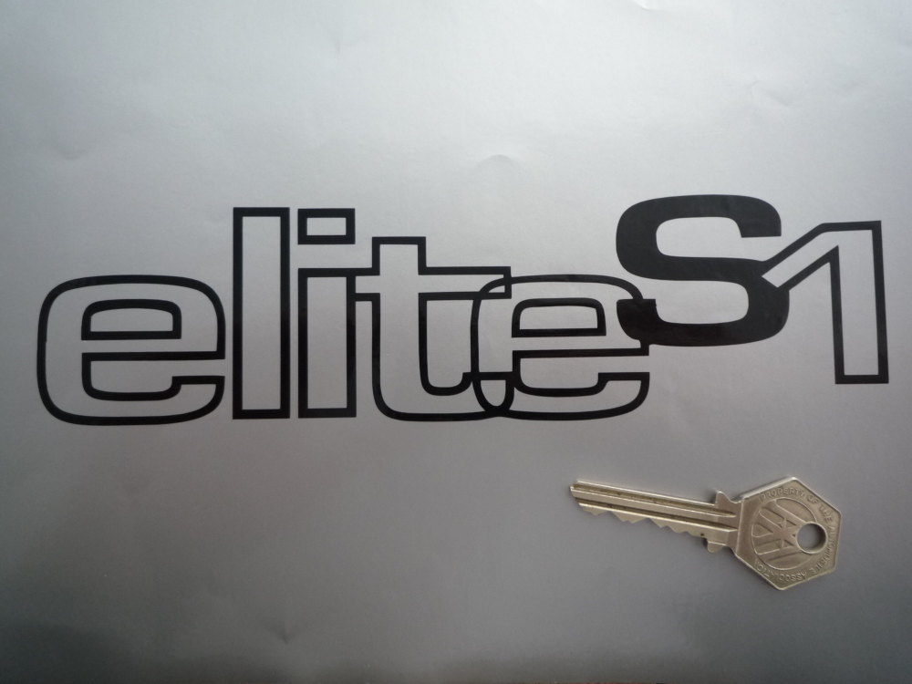 Lotus Elite S1 Outline Style Cut Vinyl Sticker. 8