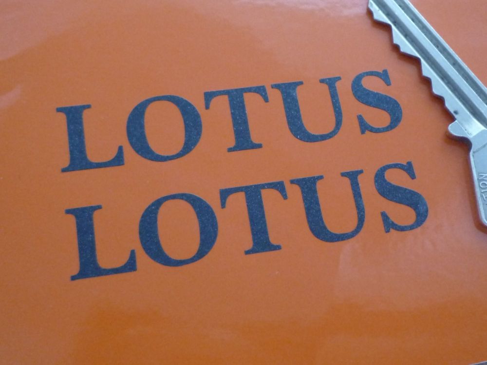 Lotus Classic Text Cut Vinyl Victory Sport 160 Stickers. 65mm Pair.