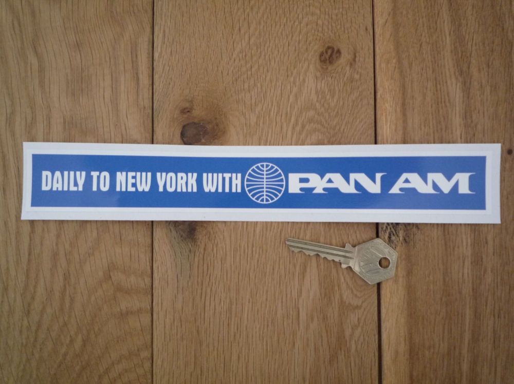 Pan Am Daily to New York with Pan Am Sticker. 10