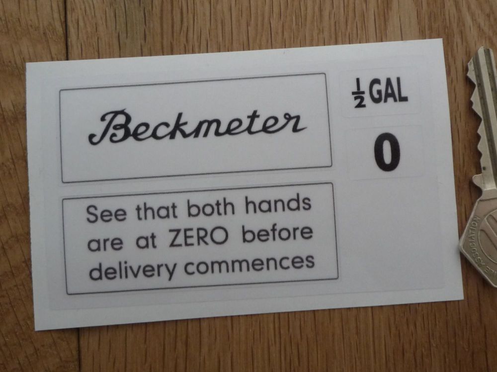 Beckmeter 1/2 Gal & Delivery Commencement Outlined Oblong Stickers. 3".