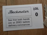 Beckmeter 1/2 Gal & Delivery Commencement Outlined Oblong Stickers. 3