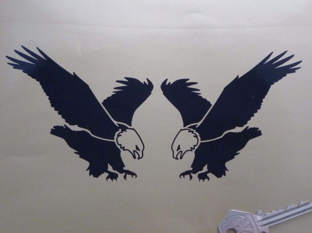 Swooping Eagle Cut Vinyl Stickers. 4
