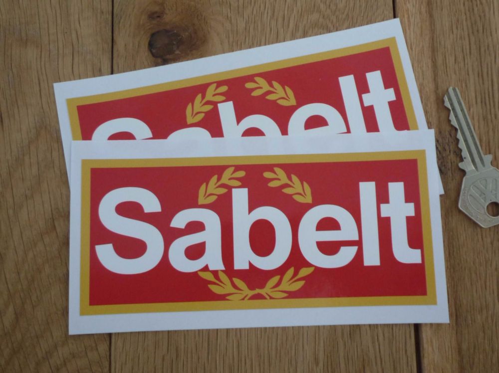 Sabelt Garland Style Oblong Stickers. 6" Pair.