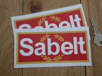 Sabelt Garland Style Oblong Stickers. 6