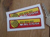 CDC Malossi Stickers. 3" Pair.