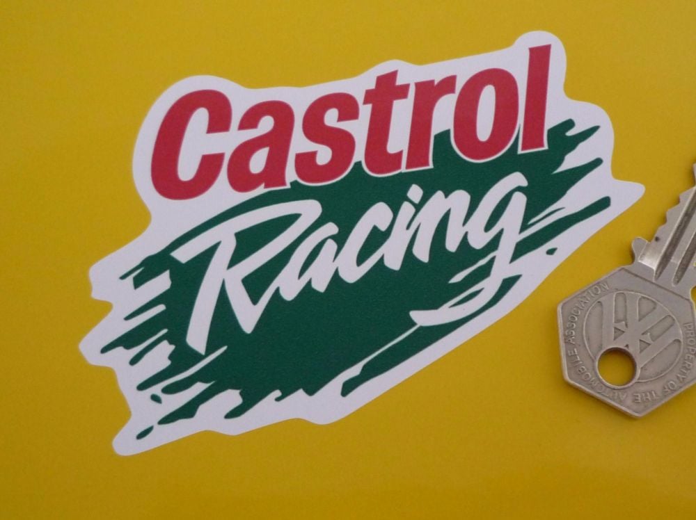 Castrol Racing Splash Stickers. 4" Pair.