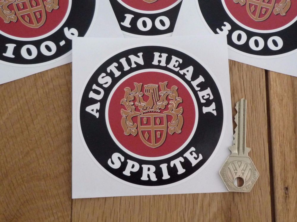 Austin Healey Crest Model Specific Circular Sticker. 4