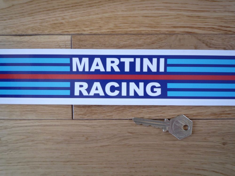 Martini Racing Body Stripe Style Sticker. 40" long by 2" wide.