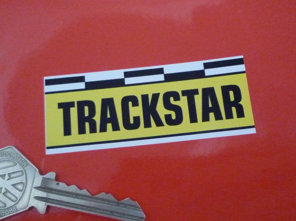Trackstar Oblong Stickers. 3" or 6" Pair.