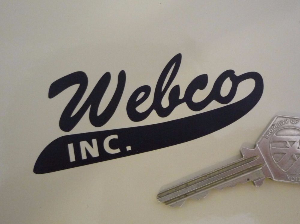 Webco Inc Cut Vinyl Stickers. 3.5