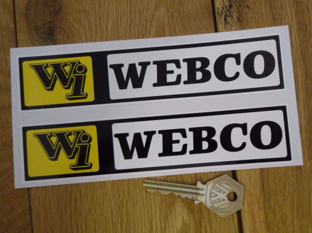 Webco Wi Oblong Stickers. 6.5" Pair.