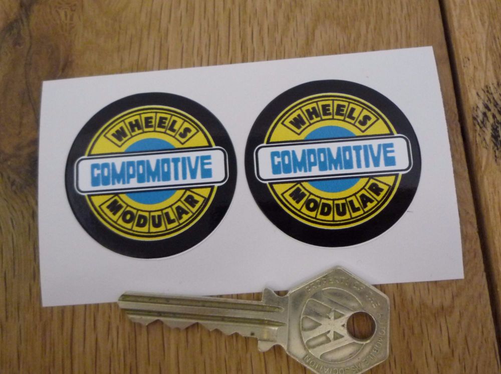 Compomotive Modular Wheels Coloured Circular Stickers. 1.5