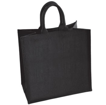 Large Black Jute Shopping Bags - Seconds - Flawed - only £1.30 each