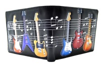 Mens Wallet with Guitar Design - Fun Practical and Quality Gift