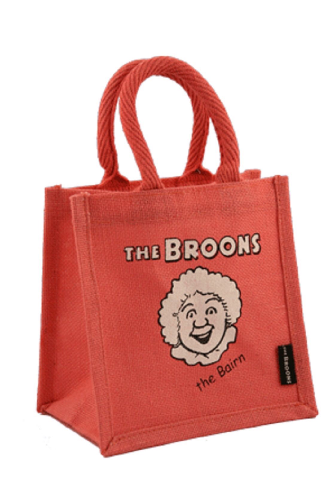 The Bairn Face - Cute Small Shopping Bag - Gift Bag - The Broons - Pink