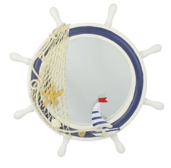 55603 Ships Wheel Mirror Nauticalia