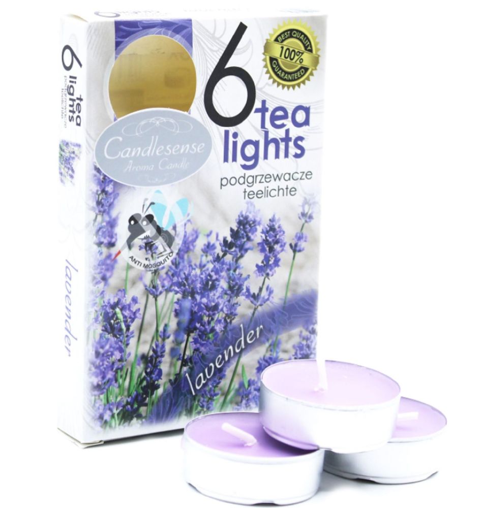 Lavender Scented Tea Light Candles 6 pack 