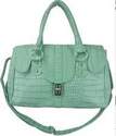 Green Croc Effect Vintage Style Bag