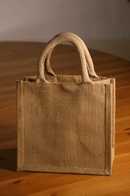 5 x Luxury  Natural Jute Bags  20 x 20 cm