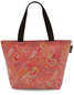 Oilcloth Handbag - Peach/Pink Paisley- Great For Work