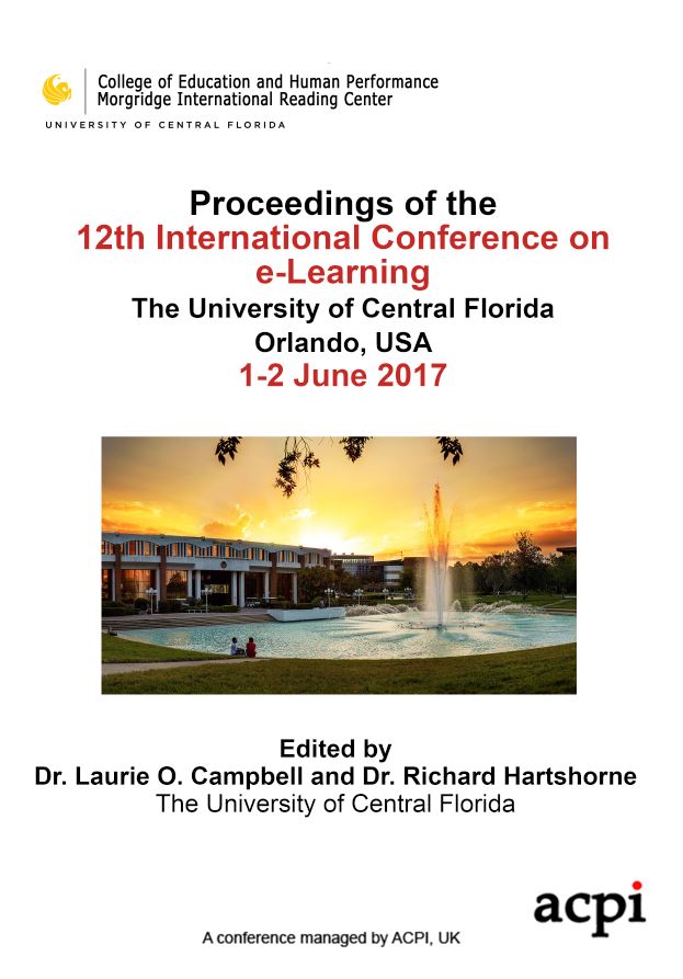 ICEL 2017 - Proceedings of the 12th International Conference on e- Learning PRINT VERSION