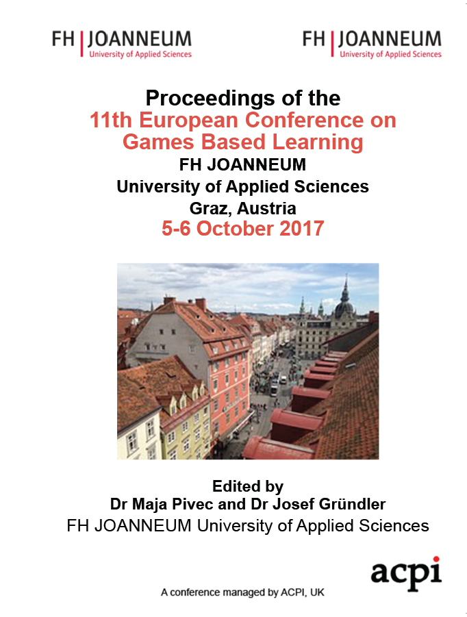 ECGBL 2017 PDF - The 11th European Conference on Game-Based Learning 