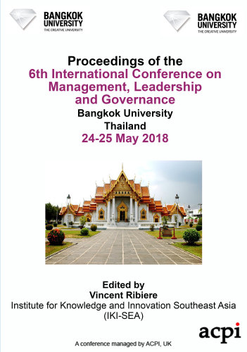 ICMLG 2018 PDF - Proceedings of the 6th International Conference on Management, Leadership and Governance