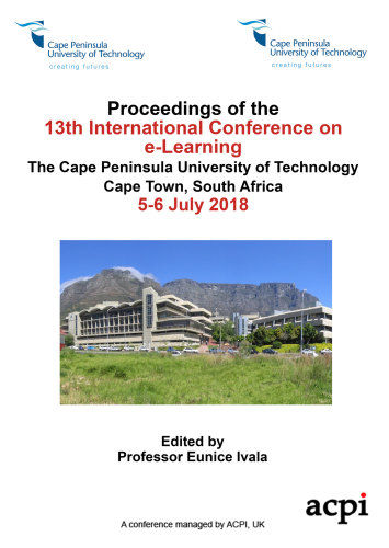 ICEL 2018 PDF -  Proceedings of the 13th International Conference on e-Learning